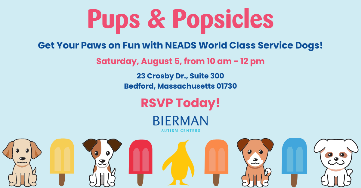 Pups & Popsicles event in Bedford